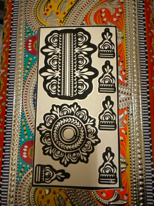 Henna Mendhi Stencil