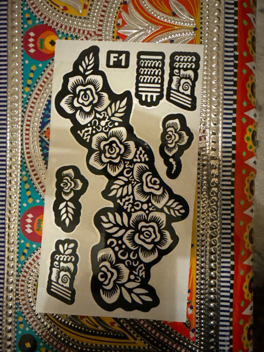 Henna Mendhi Stencil